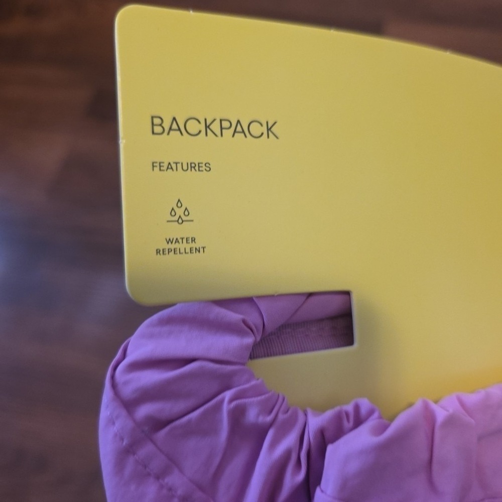 All‎ In Motion Cinch Drawstring Backpack Pink Water Repellent NEW - Picture 3 of 6